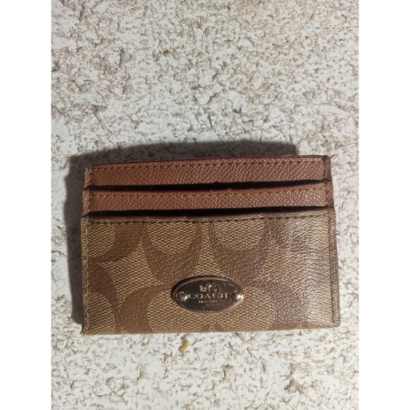 Coach Leather Card Case - Picture 1 of 6